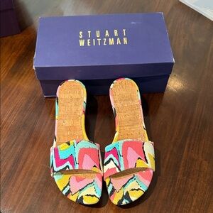 Stuart Weitzman Vibrant Multicolor Sandals
